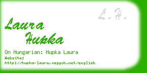 laura hupka business card